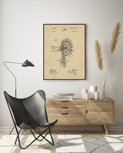 Kép betöltése a galériamegjelenítőbe: Szélkerék, vintage stílusú poszter