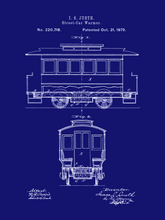 Kép betöltése a galériamegjelenítőbe: Lóvasút vintage stílusú poszter