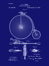 Kép betöltése a galériamegjelenítőbe: Bicikli, 1890 vintage stílusú poszter