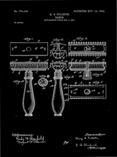 Kép betöltése a galériamegjelenítőbe: Borotva, vintage stílusú poszter