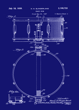 Kép betöltése a galériamegjelenítőbe: Dob, vintage stílusú poszter