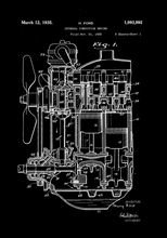 Kép betöltése a galériamegjelenítőbe: Motor, Ford, vintage stílusú poszter