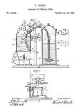 Kép betöltése a galériamegjelenítőbe: Kávégép, 1866, vintage stílusú poszter