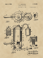 Kép betöltése a galériamegjelenítőbe: Kávéfőző, 1928, vintage stílusú poszter