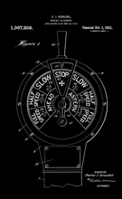 Kép betöltése a galériamegjelenítőbe: Hajó telegráf, vintage, industrial stílusú poszter, 1921-es amerikai szabadalmi rajz alapján