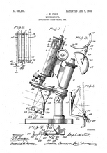 Kép betöltése a galériamegjelenítőbe: Mikroszkóp, 1908, vintage stílusú poszter