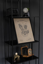 Kép betöltése a galériamegjelenítőbe: Motor, vintage stílusú poszter