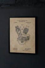 Kép betöltése a galériamegjelenítőbe: Motor, vintage stílusú poszter