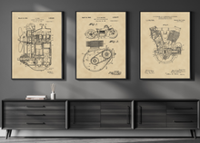Kép betöltése a galériamegjelenítőbe: Motorok-fanatikusainak ajándék csomag, 3 vintage poszter !