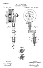 Kép betöltése a galériamegjelenítőbe: Tetováló gép, 1891 vintage stílusú poszter