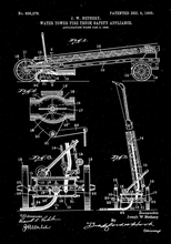 Kép betöltése a galériamegjelenítőbe: Tűzoltó kocsi, 1905, vintage stílusú poszter