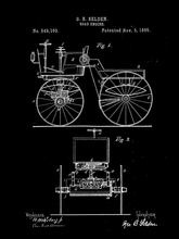 Kép betöltése a galériamegjelenítőbe: Automobil vintage poszter 1895