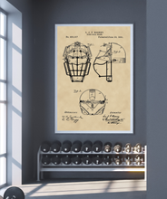 Kép betöltése a galériamegjelenítőbe: Baseball sisak, vintage stílusú poszter