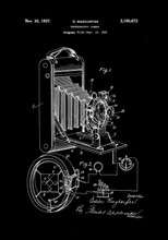 Kép betöltése a galériamegjelenítőbe: Fényképezőgép, 1932 vintage stílusú poszter