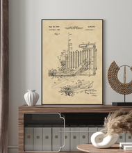 Kép betöltése a galériamegjelenítőbe: Fényképezőgép, vintage stílusú poszter