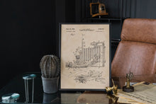 Kép betöltése a galériamegjelenítőbe: Fényképezőgép, vintage stílusú poszter