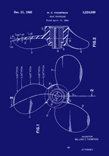 Kép betöltése a galériamegjelenítőbe: Hajó propeller, vintage stílusú poszter