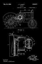 Kép betöltése a galériamegjelenítőbe: Traktor, 1931, vintage stílusú poszter