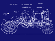Kép betöltése a galériamegjelenítőbe: Traktor, 1921, vintage stílusú poszter