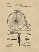 Kép betöltése a galériamegjelenítőbe: Bicikli, 1890 vintage stílusú poszter
