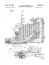 Kép betöltése a galériamegjelenítőbe: Fényképezőgép, vintage, industrial stílusú poszter, 1949-es  amerikai szabadalmi rajza alapján
