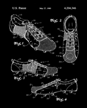 Kép betöltése a galériamegjelenítőbe: Foci cipő, vintage stílusú poszter
