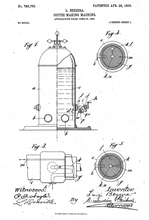 Kép betöltése a galériamegjelenítőbe: Kávéfőző, 1903, vintage stílusú poszter
