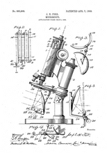 Kép betöltése a galériamegjelenítőbe: Mikroszkóp, 1908, vintage stílusú poszter
