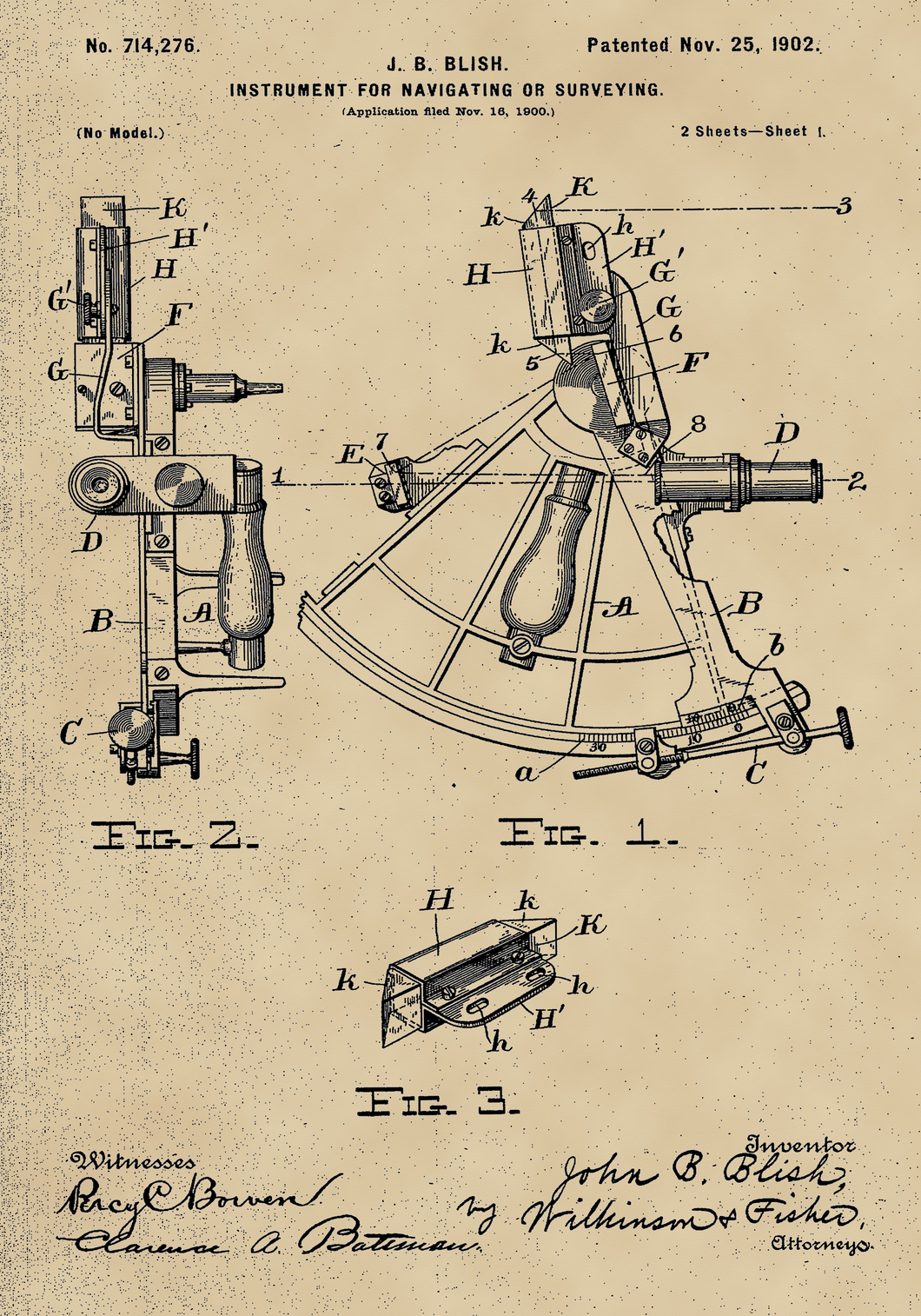 Hajó navigációs eszköz, vintage stílusú poszter