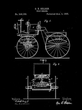 Kép betöltése a galériamegjelenítőbe: Automobil vintage poszter 1895
