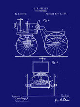 Kép betöltése a galériamegjelenítőbe: Automobil vintage poszter 1895
