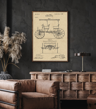 Kép betöltése a galériamegjelenítőbe: Automobil, 1900, vintage stílusú poszter
