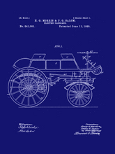 Kép betöltése a galériamegjelenítőbe: Elektromos autó, 1895 vintage stílusú poszter
