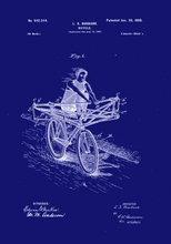 Kép betöltése a galériamegjelenítőbe: Evezős-bicikli, vintage stílusú poszter
