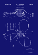 Kép betöltése a galériamegjelenítőbe: Hajó propeller, vintage stílusú poszter

