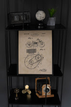 Kép betöltése a galériamegjelenítőbe: Motor, vintage stílusú poszter 1943
