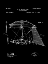 Kép betöltése a galériamegjelenítőbe: Repülő szerkezet, 1893, vintage stílusú poszter
