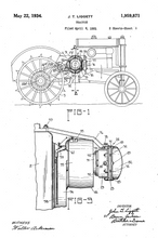 Kép betöltése a galériamegjelenítőbe: Traktor, 1931, vintage stílusú poszter
