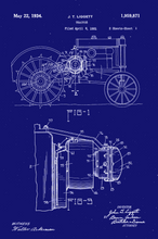 Kép betöltése a galériamegjelenítőbe: Traktor, 1931, vintage stílusú poszter
