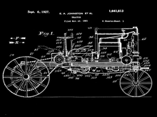 Kép betöltése a galériamegjelenítőbe: Traktor, 1921, vintage stílusú poszter
